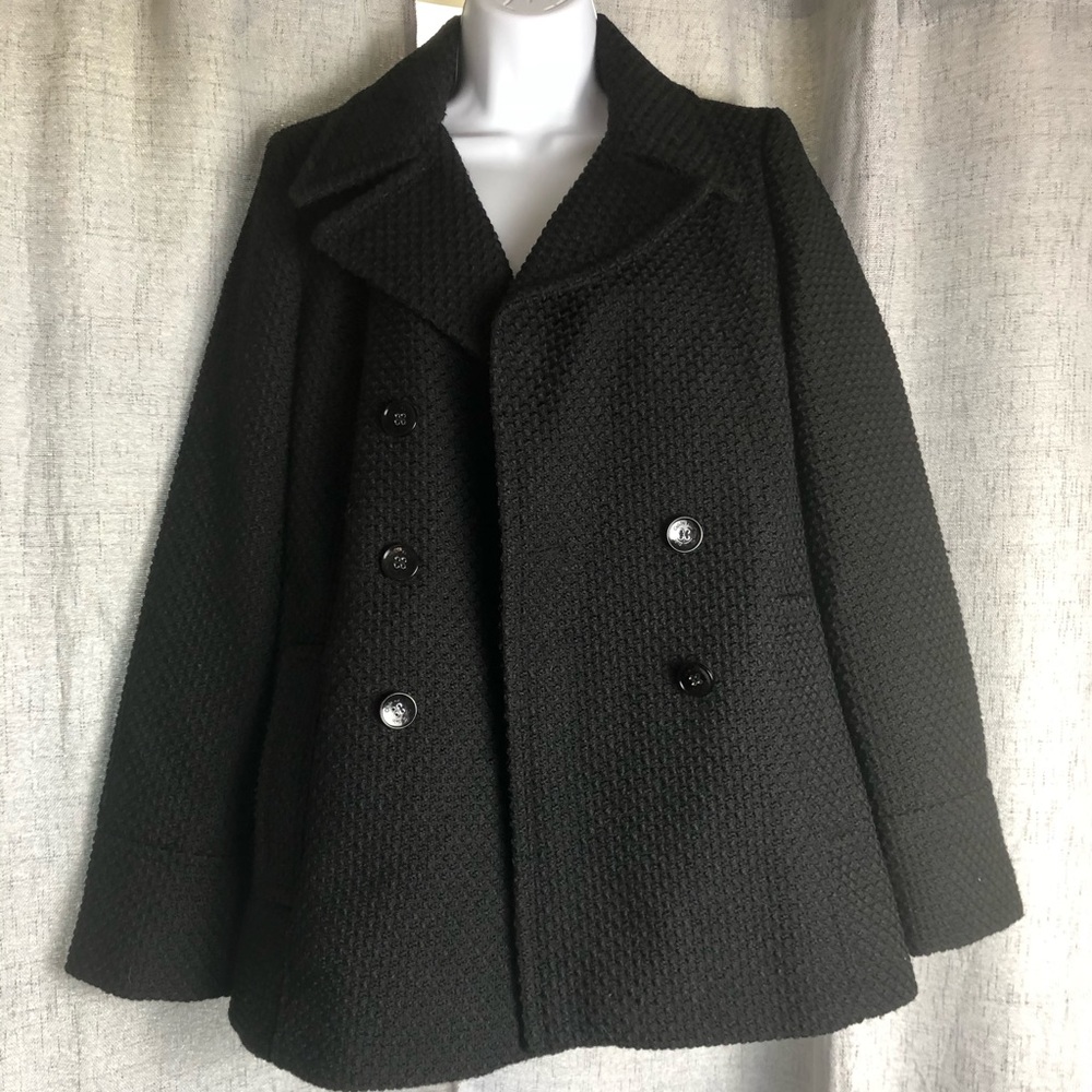 Calvin Klein Women's Double Breasted Wool Pea Coat